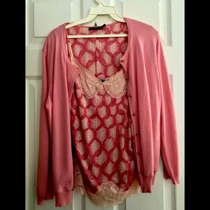 The Limited Cardigan and Camisole